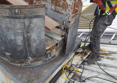 Removing Disused Ventilation System & Roof Repair